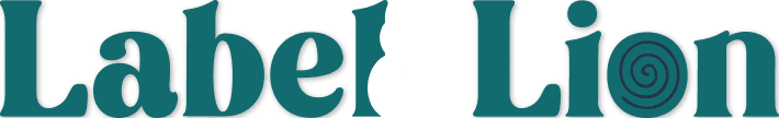 Text logo with spiral design