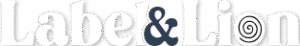 Text logo with label and lion