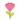 Cute pink flower with smiling face