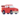 Red cartoon car with smile