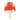 Cute smiling red mushroom character